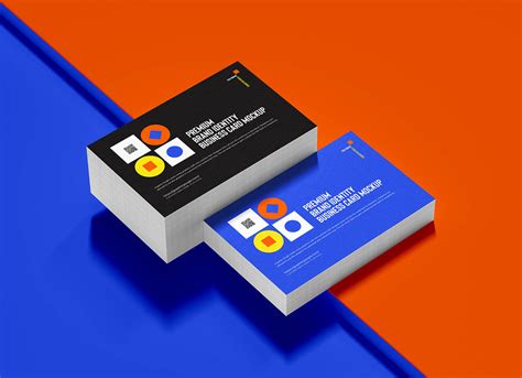 business card digital smart object mockup|3D Business Card Free PSD Mockup Templates .